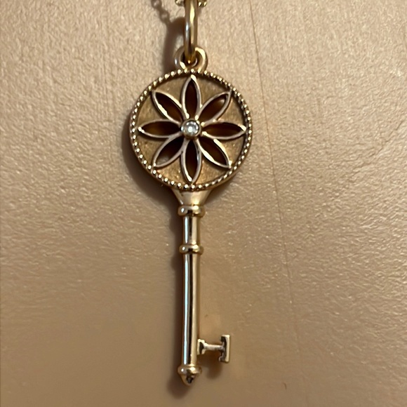 Tiffany & Co. Jewelry Tiffany Pendant Necklace Gold Key With